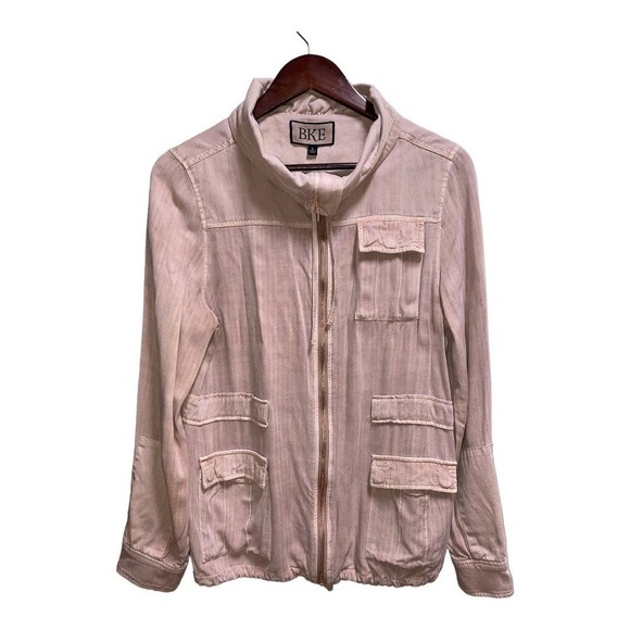 BKE Utility Jacket Size Large.  100% Rayon - Picture 1 of 8